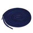 thumbnail image 1 of INSPIRE CHIC Unisex Round Rope Dual Colored Striped 1/5 Thick Boot Shoelace 120cm / 47.24" Royal Blue Black, 1 of 4