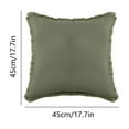 thumbnail image 3 of Qonioi Velvet Modern Sofa Pillow, Thickened Washed Linen Tassel Cushion Living Room Decor, Moisture Wicking Comfort Bedroom Accent, 3 of 6
