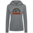 thumbnail image 2 of Women's Levelwear Gray Philadelphia Flyers Relay Banner Arch Pullover Hoodie, 2 of 3