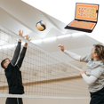 thumbnail image 1 of Kit de portapapeles de entrenamiento de voleibol plegable de 2 lados con equipo de tablero de táctica de entrenamiento deportivo portátil de borrado Soledad Tablero de entrenamiento de voleibol, 1 of 9