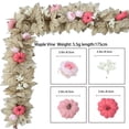 thumbnail image 4 of fastboy Wicker, for Leaf Featuring Maple Leaves, And Berries. Over Fireplaces, Doors, Or Use For Halloween, Indoor/Outdoor Decor Pink Rattan Model A A, 4 of 6