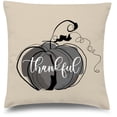 thumbnail image 1 of Awkward Styles Thanksgiving Decorative Pillow Covers Thankful Pumpkin Throw Cushion Case, 1 of 2