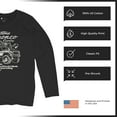 thumbnail image 6 of Ford Bronco Country Tough Free Wheeling 1978 Women's Long Sleeve T-shirt Vintage Truck Fan 4x4 Off Road Classic Car Show, 6 of 7