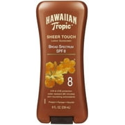Hawaiian Tropic Lotion Sunscreen, SPF 8 8 oz (Pack of 4)