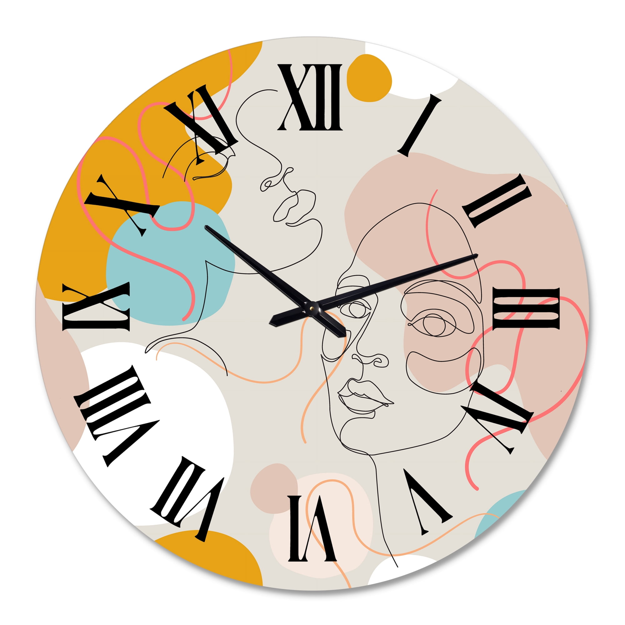 Designart 1 in Modern,Contemporary Wall Clock