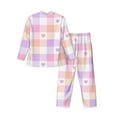 thumbnail image 2 of Bingfone Men'S Pajama Set 2 Piece Loungewear Pjs, Long Sleeve With Pajama Pants-Heart Buffalo Plaid, 2 of 9