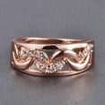 thumbnail image 4 of Silver & Stone Jewels 2Ct Round Cut CZ Women's Wedding Band Ring 14K Rose Gold Finish, 4 of 5
