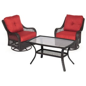 Hanover Outdoor Orleans 5 Piece Woven Patio Chat Set Walmart Com