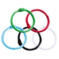 thumbnail image 4 of WORGEOUS 100pcs Metal Loose Leaf Binder Rings Multi-purpose Snap Ring Loose Paper Notebook Rings Keychain Rings, 4 of 8