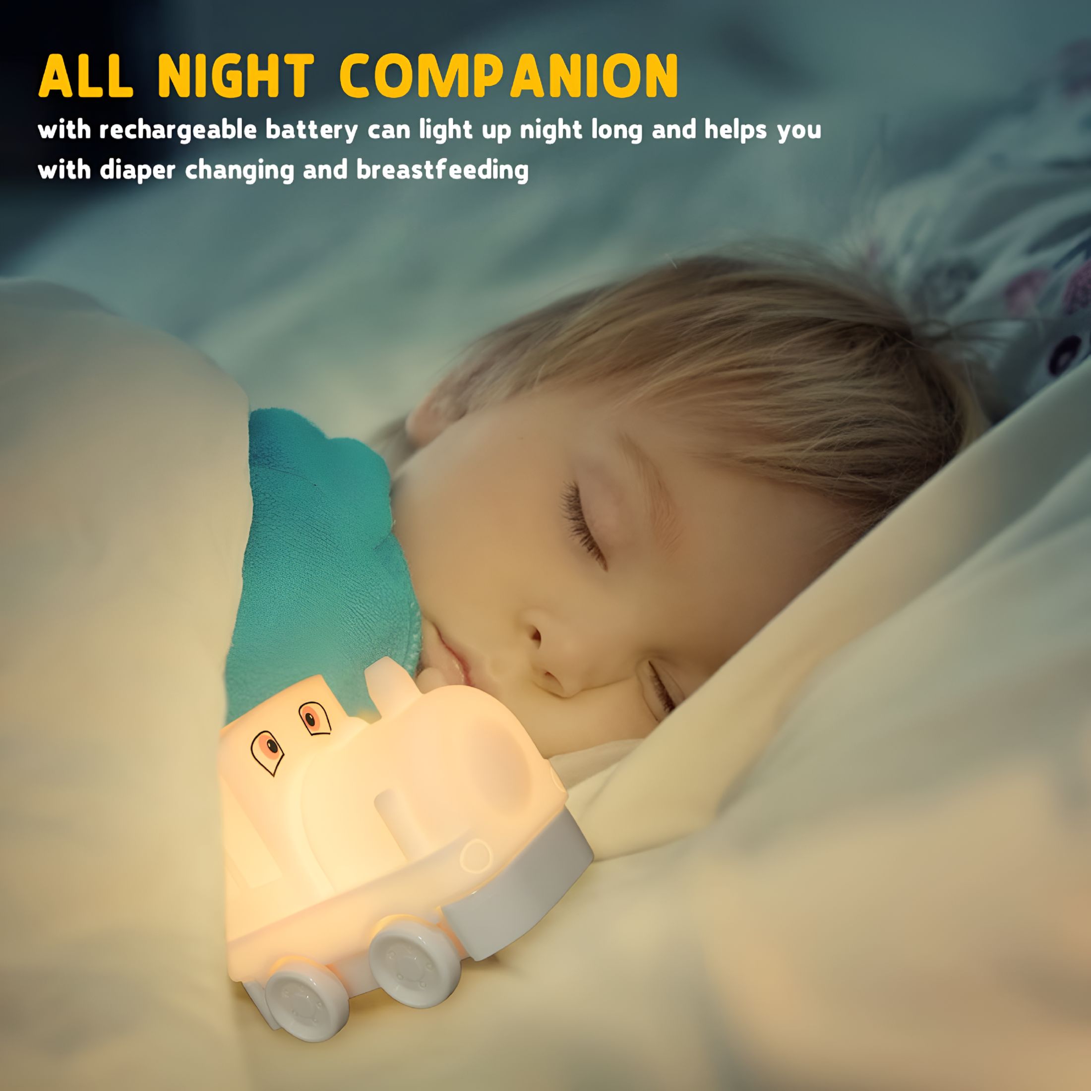 HIBIBUD 2026 New Train Night Light for Kids,Baby Nursery Lamp with Touch Controls,Bedside for Nursing&Breastfeeding,Usb Rechargeable,Newborn Or Toddler Bedroom Decor for Boys and Girls