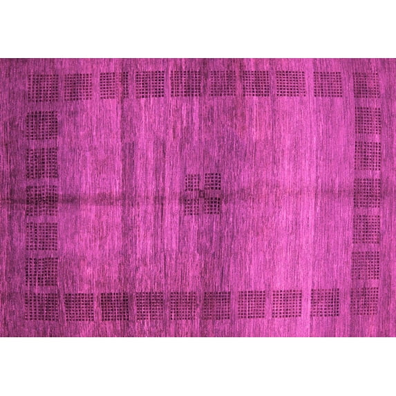 Ahgly Company Indoor Rectangle Abstract Pink Modern Area Rugs, 2' x 3'