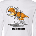 thumbnail image 4 of Inktastic Space Force Dinosaur Astronaut Long Sleeve Youth T-Shirt, 4 of 5