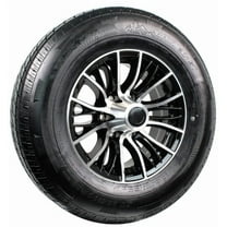 eCustomrim Radial Trailer Tire ST235/80R16 Load E 16" 6 Lug Evolution Black Aluminum Rim