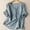 *Blue, variant on ClodeEU Women's Embroidered Linen Blend V Neck Short Sleeve T-Shirt ,Casual Top for Summer White,Womens Plus L