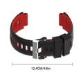 thumbnail image 2 of Correa de reloj Correa deportiva Correa de reloj Reemplazo para Garmin Forerunner 220/230/235/620/630/735xt, Negro Rojo sidaley EL2639-05, 2 of 2