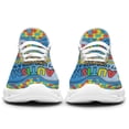 thumbnail image 6 of Autism Elephant Family Shoes Trail Running Shoe Non-Slip Breathable Comfortable Sneakers White Size 6, 6 of 7