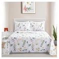 thumbnail image 4 of Ultra Soft Silky Deep Pocket Rich Printed Bedding Rayon from Bamboo All Season 6 Pieces Sheet Set with 4 Pillowcases, Colorful Floral Forest Pattern Queen Size, 4 of 8