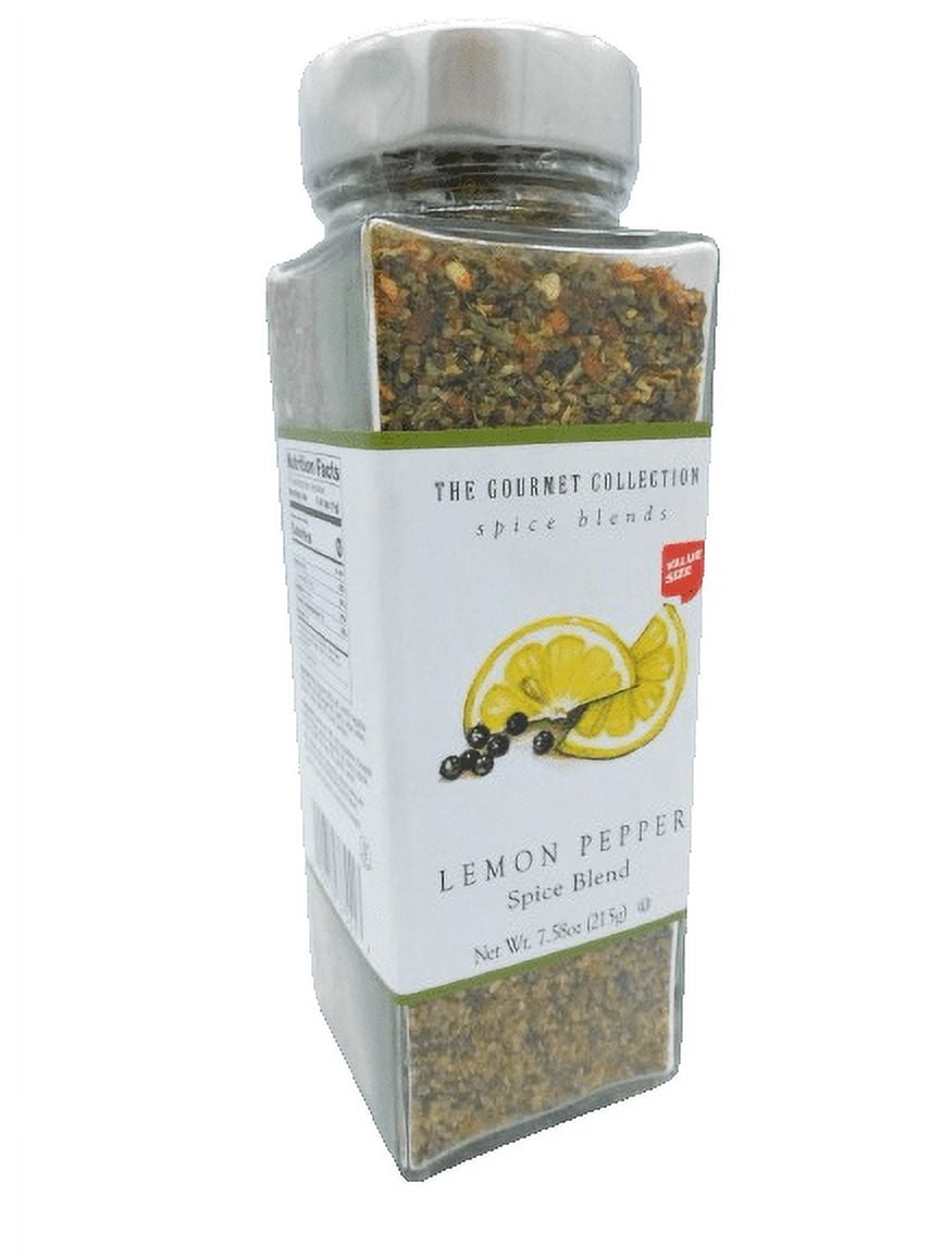 Large The Gourmet Collection Lemon Pepper Spice Blend 7.58 oz by Gourmet Collection - Calorie Free