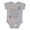 AC-Heather Grey, variant on Handball Player Future Boys or Girls Baby Bodysuit