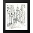 thumbnail image 2 of Vess, June Erica 15x18 Black Modern Framed Museum Art Print Titled - European City Sketch III, 2 of 5