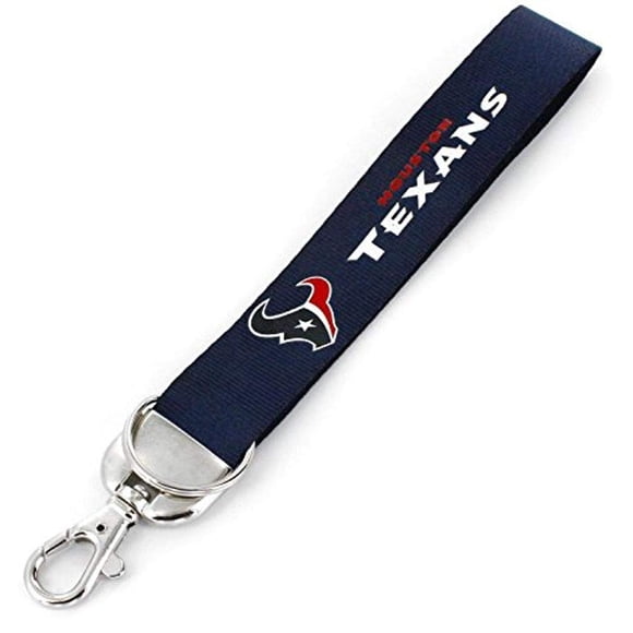Aminco NFL Houston Texans Llavero de pulsera de lujo