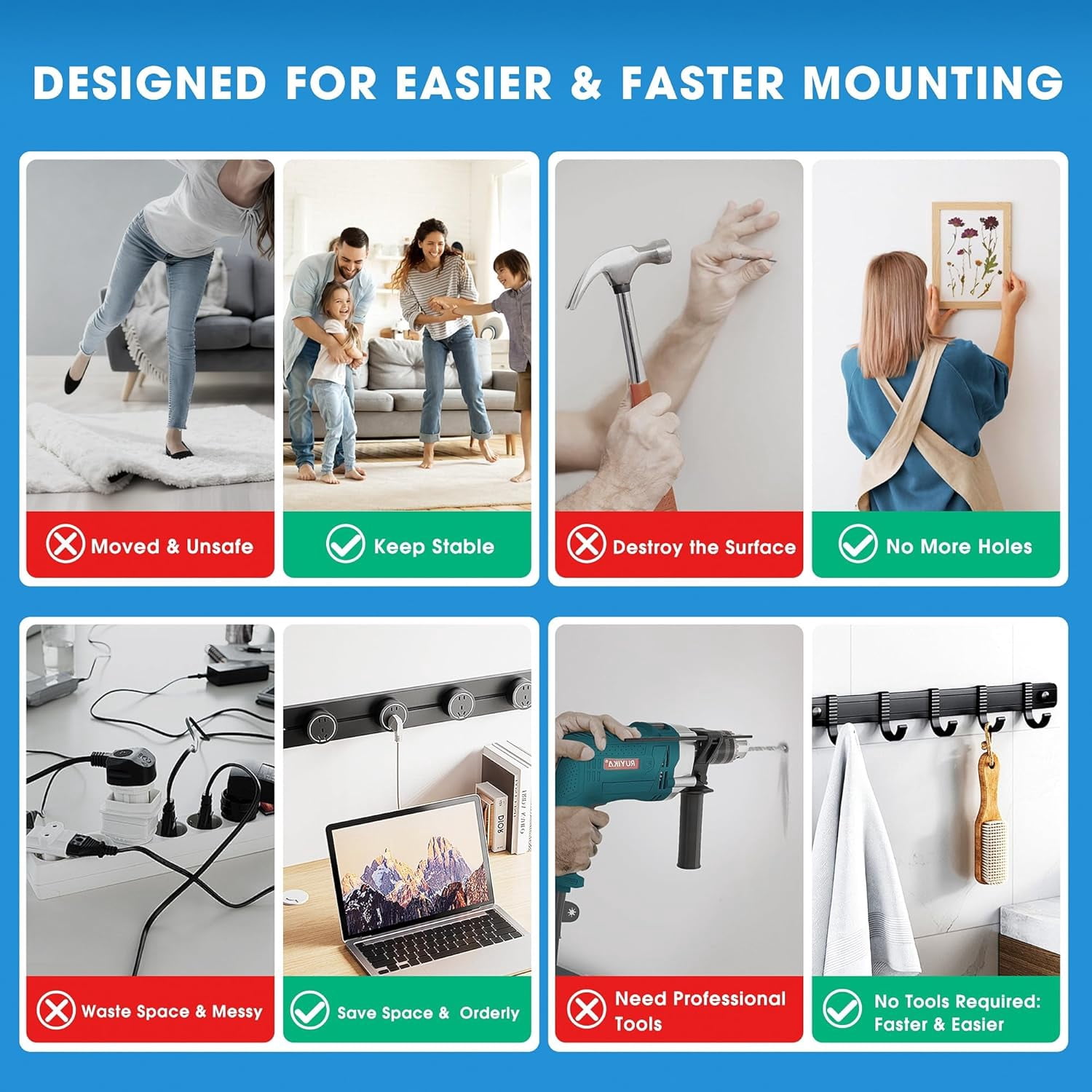 Ultra-Strong Double Sided Adhesive Nano Tape，2mm Thick, 30mm Wide, Removable Nano Tape With Strong Adhesion, Suitable for Homes, Schools, and More. (10 Feet)