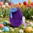 thumbnail image 4 of Tdxkok Easter Flocked Eggs Suitable for Home Shop Window and Party Decorations Easter Decorations, 4 of 6
