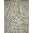 thumbnail image 1 of homeroots outdoor 384959 7’ x 10’ Natural Leaves Indoor Outdoor Area Rug, 1 of 1