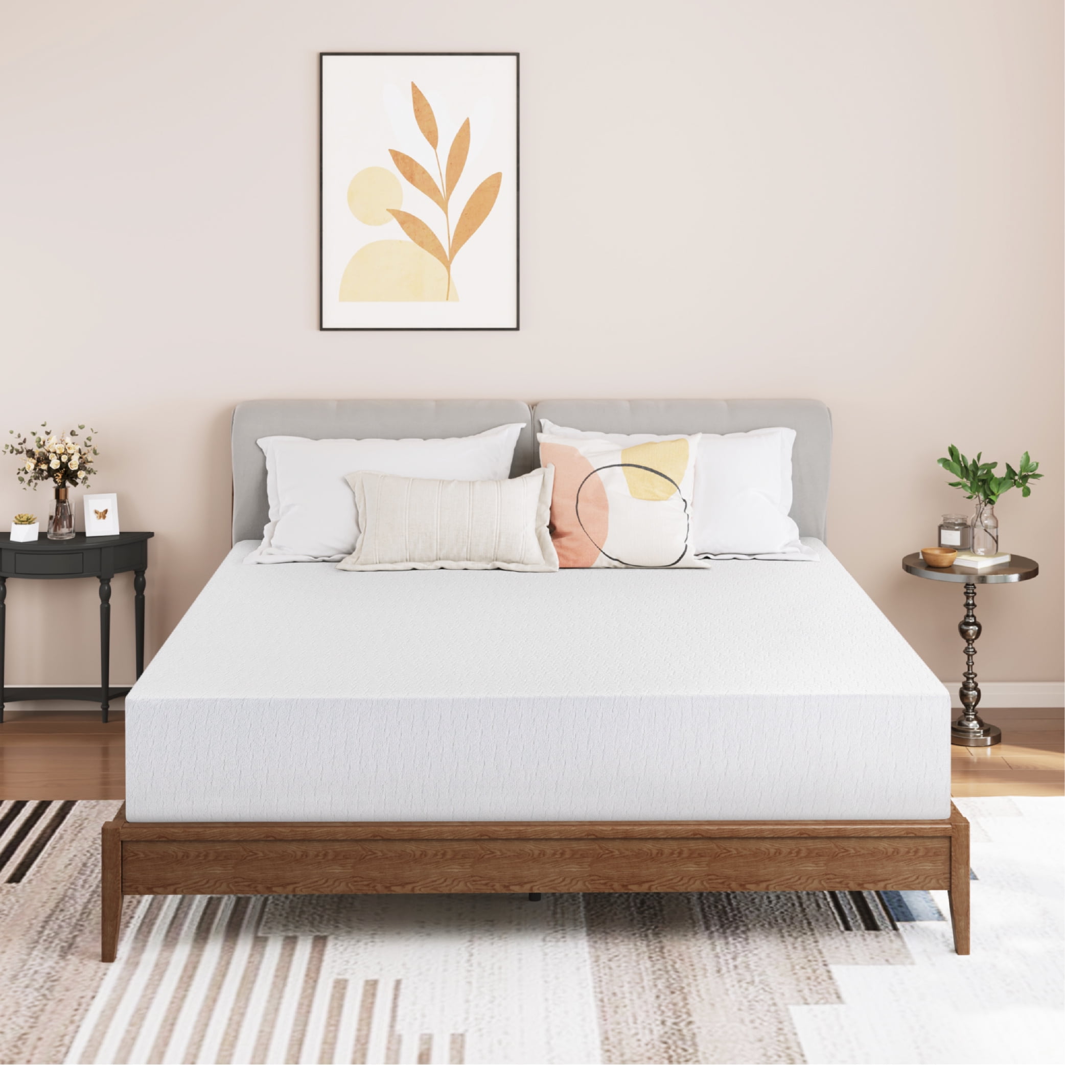 MLILY 10" Tight Top Gel Memory Foam Full Size Mattress, Medium