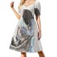 thumbnail image 1 of Este es el vestido de manga corta de amor, vestido de cumpleaños, vestido para mujer, ropa de mujer coreana con estilo., 1 of 7