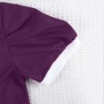 thumbnail image 4 of Amidoa Girls Summer Dresses A-Line Short Sleeve Dresses Print Kids Casual Sundress Purple Size 3T, 4 of 7
