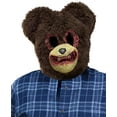thumbnail image 2 of Adults Scary Vicious Brown Bear Plush Faux Fur Mask Costume Accessory, 2 of 2