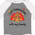 thumbnail image 4 of Inktastic I Love Thanksgiving with My Family-happy Turkey Boys or Girls Long Sleeve Baby Bodysuit, 4 of 5