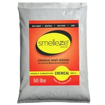 SMELLEZE Natural Chemical Odor Remover Powder: 50 lb. Bag. Ideal for Indoor Carpet, Furniture & Other Chemical Odors & Spills