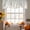 Sky Blue, Sage, Cream, Azure, variant on Spring Leaves Tie Up Valance Curtains for Windows, Kitchen Curtains Window Treatments, Grey Botanical Leaf Vines Birds Branches Short Window Shades Valances for Bedroom Bathroom Cafe 54"x18"