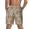 thumbnail image 2 of Haiem Indian Paisley1 Mens Swim Trunks with Compression Liner 2 in 1 Swimming Shorts Stretch Swimwear Quick Dry,Board Shorts-X-Large, 2 of 9