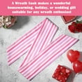 thumbnail image 2 of Valentines Day Wreath Sash - 2 Pcs Pink Striped Sashes for Wreaths for Front Door Home Decor,60 Inch Cute Wreath Sash for Wedding Bridal Shower Valentine's Day,Pink, 2 of 7