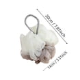 thumbnail image 2 of Bath Pouf, Staron 2026 Large Exfoliating Bath Sponge, Dual-Color Rope Foaming Net Body Scrubber Soft Washable Quick-Dry, Gray, 2 of 3