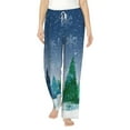 thumbnail image 2 of Goofa Christmas Trees Printed Soft Pajama Pants for Women, Wide Leg Comfy Casual Lounge Yoga Pants-XX-Large, 2 of 9