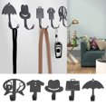 thumbnail image 3 of Metal Adhesive Hook, Wall Handbag Hook 5 Pcs  For Coats For Baby Towels, 3 of 8