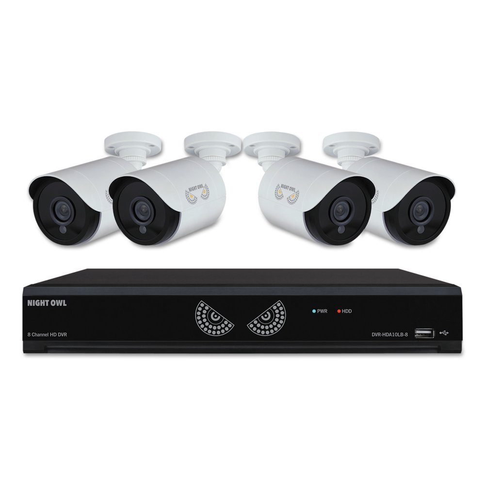 Night Owl EightChannel Lite HD Analog Video Security System with HDD
