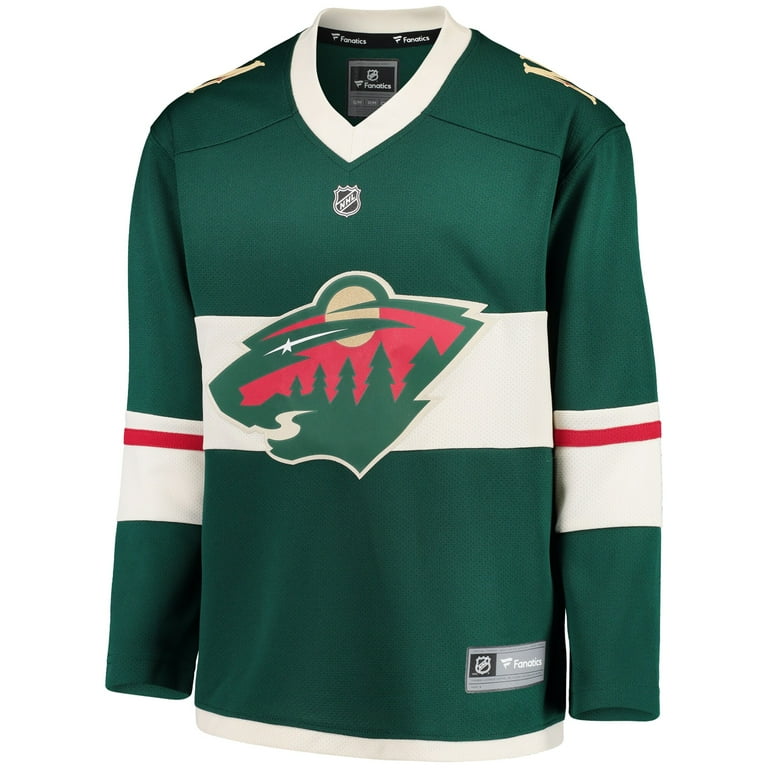 Youth Fanatics Branded Green Minnesota Wild Home Replica Blank
