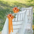 thumbnail image 3 of Japceit Wedding Aisle Chair Back Decor, Simulated Flower Arrangement with Ribbon, Church Ceremony Pew Decoration for Reception Banquet Hall, 3 of 5