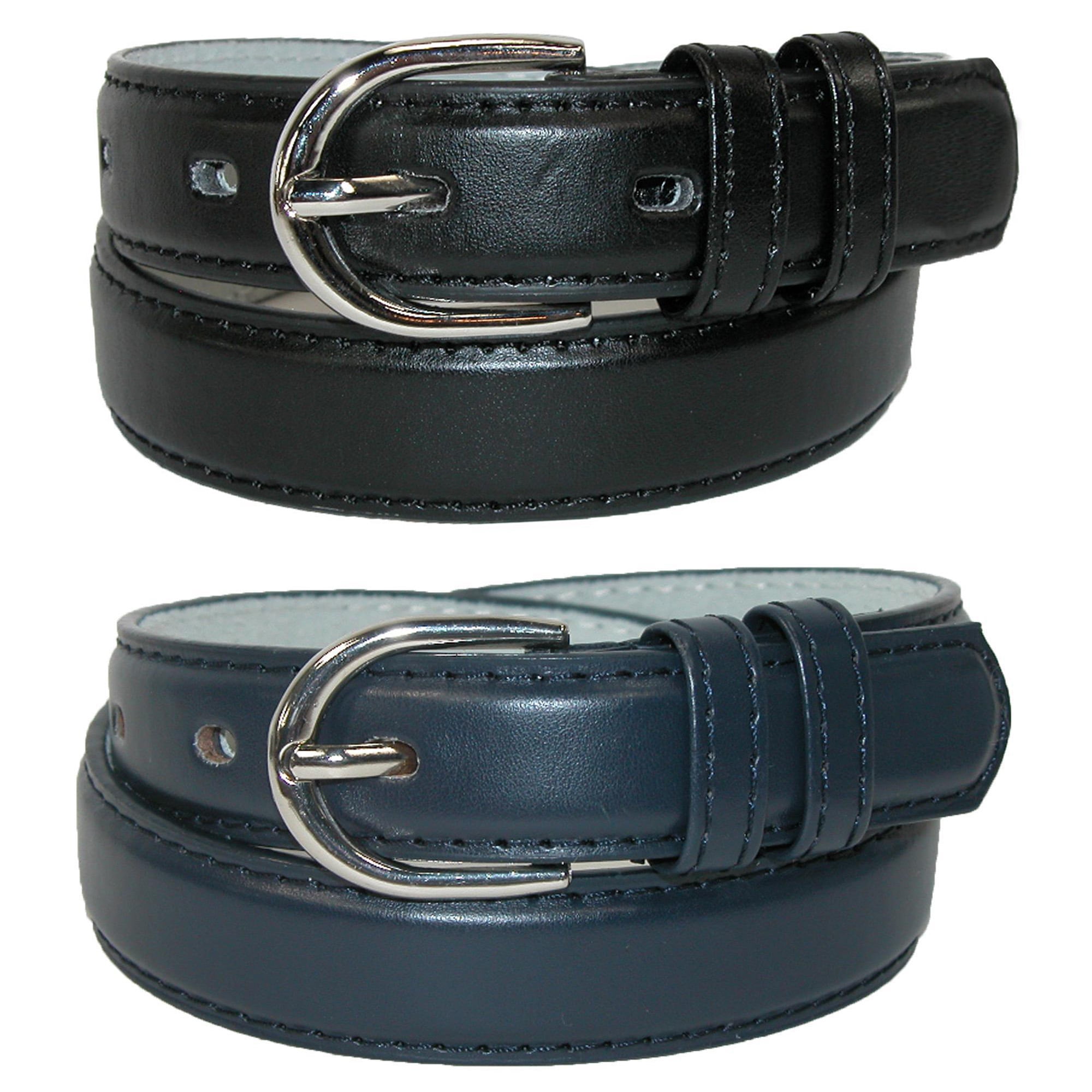 CTM Kids Leather 1 inch Basic Dress Belt