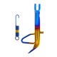 thumbnail image 2 of Poste de soporte de pierna de motocicleta Yotijar CNC Universal dorado Kickstand de motocicleta, 2 of 10