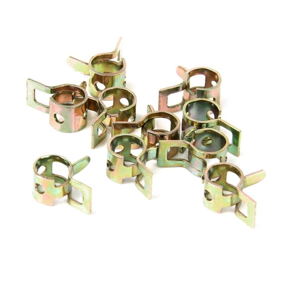 HOMEMAXS 10pcs 9mm Hose Spring Clips Tube Clamps Fastener
