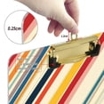 thumbnail image 6 of FORMRS Acrylic Clipboard with Low Profile Clip Standard A4 Letter Size, 12.5" x 9", Striped Pattern, 6 of 8