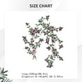 thumbnail image 3 of 86.6", Pink Flower Garland Artificial Rose Vines Hanging Floral Garland for Home Decor Wall Trellis Fence Wall Decoration, 3 of 5