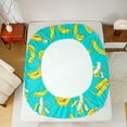 thumbnail image 6 of Feelyou Cartoon Banana Full Size Sheets, Fresh Fruit Bed Sheets, Teens Boys Girls Preppy Sheet Sets, Breathable Bedroom Decorative, 4pcs, 6 of 7