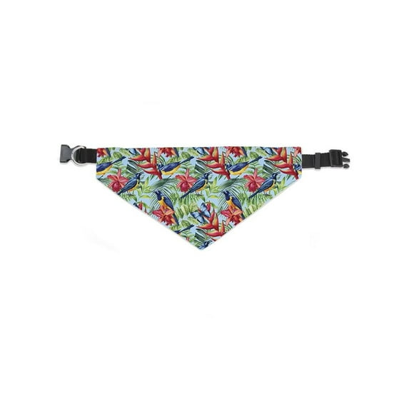 Tropical Bird And Flower Pattern Bandana -Image by Shutterstock, Medium